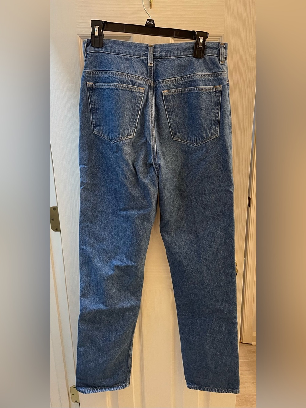 Flannel Lined Classic Blue Denim Jeans - Picture 2 of 5
